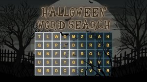 Halloween Word Search Puzzle Game - Word Puzzle