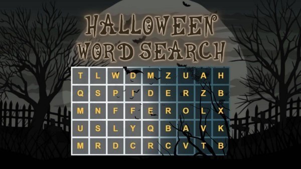 Halloween Word Search Puzzle Game - Word Puzzle