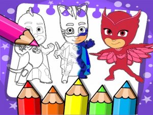 PJ Masks Coloring Book Online Game - Kids Coloring Game