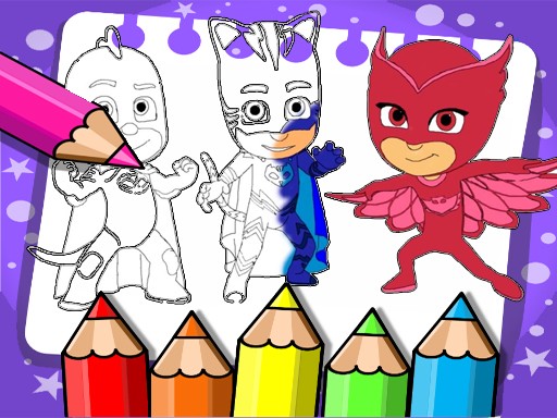 PJ Masks Coloring Book Online Game - Kids Coloring Game