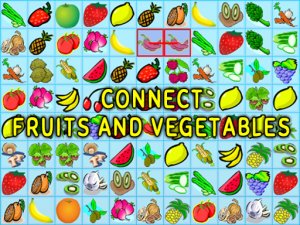 Connect Fruits and Vegetables Puzzle Game - Matching Puzzle