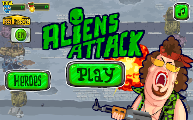 Aliens Attack - Space precision fighter Game