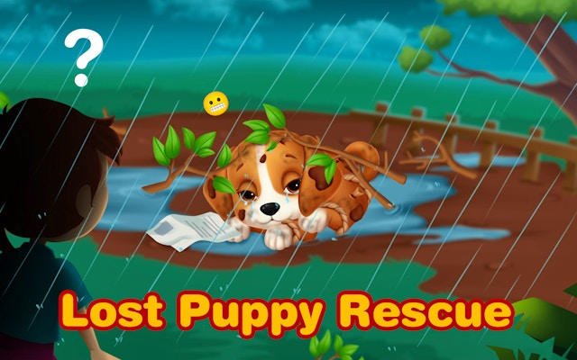 Lost Puppy Rescue and Care Game