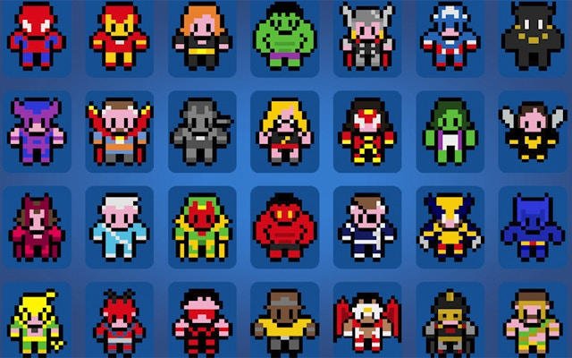 Pictures by Numbers: Superheroes Coloring Puzzle Game