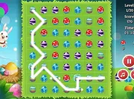 Connect 3: Easter Online Puzzle Game