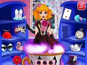 Blonde Princess Wonderland Spell Factory Dress Up Game - Magic Puzzle Game